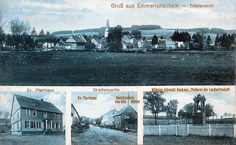 Hauptstraße mit Buchbinderei Müller