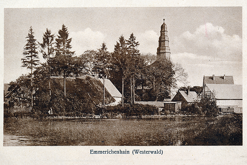 Karte mit Weiher um 1929