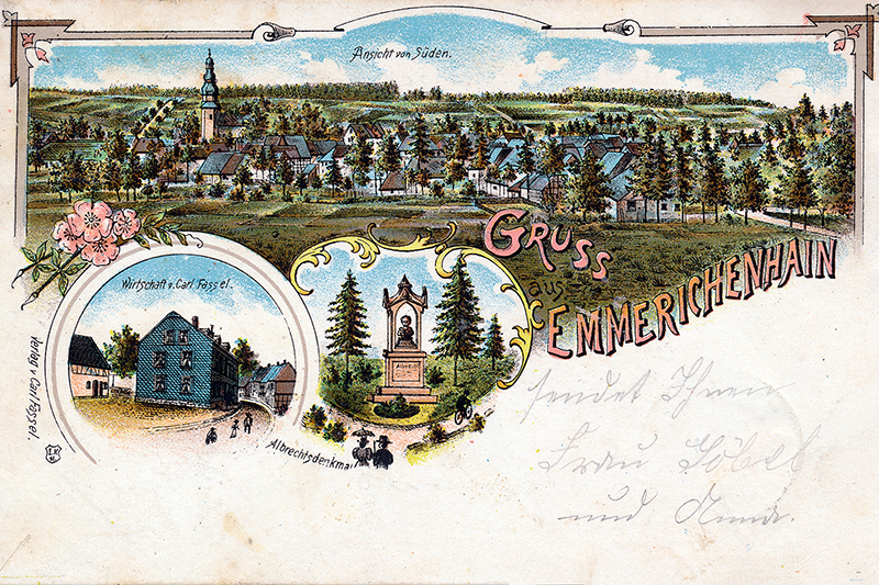Karte um 1900